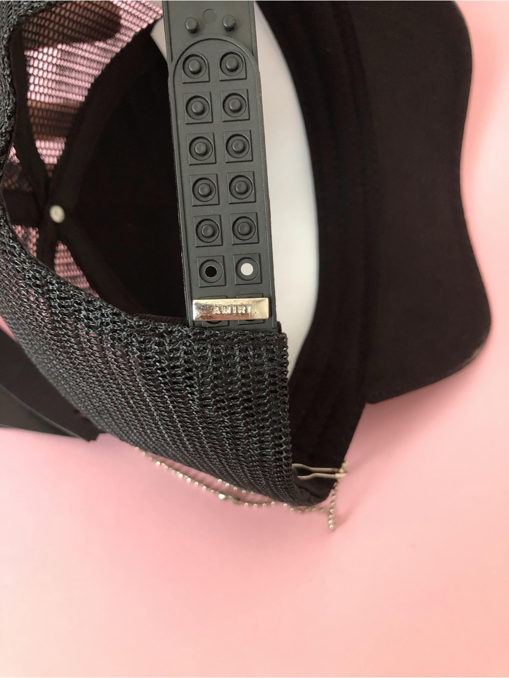 AMIRI Black Trucker Hat Embroidered AM Logo Unisex Sun Hat - Picture 10 of 13